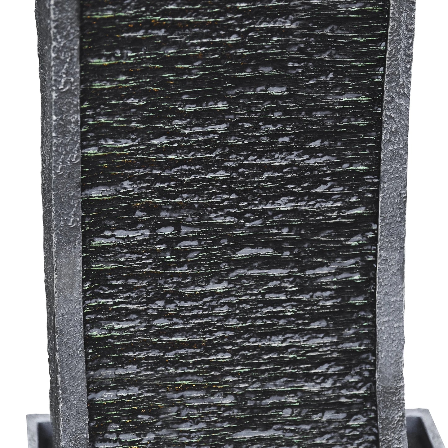 38.58" Curved Waterfall Fountain with LED