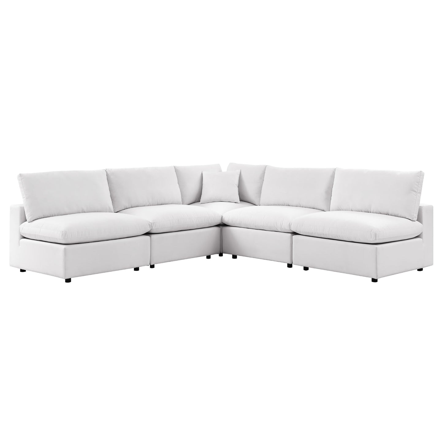 Patio Elegance Outdoor Sectional Sofa Set by Modway – Stylish 5-Piece Furniture for Patios