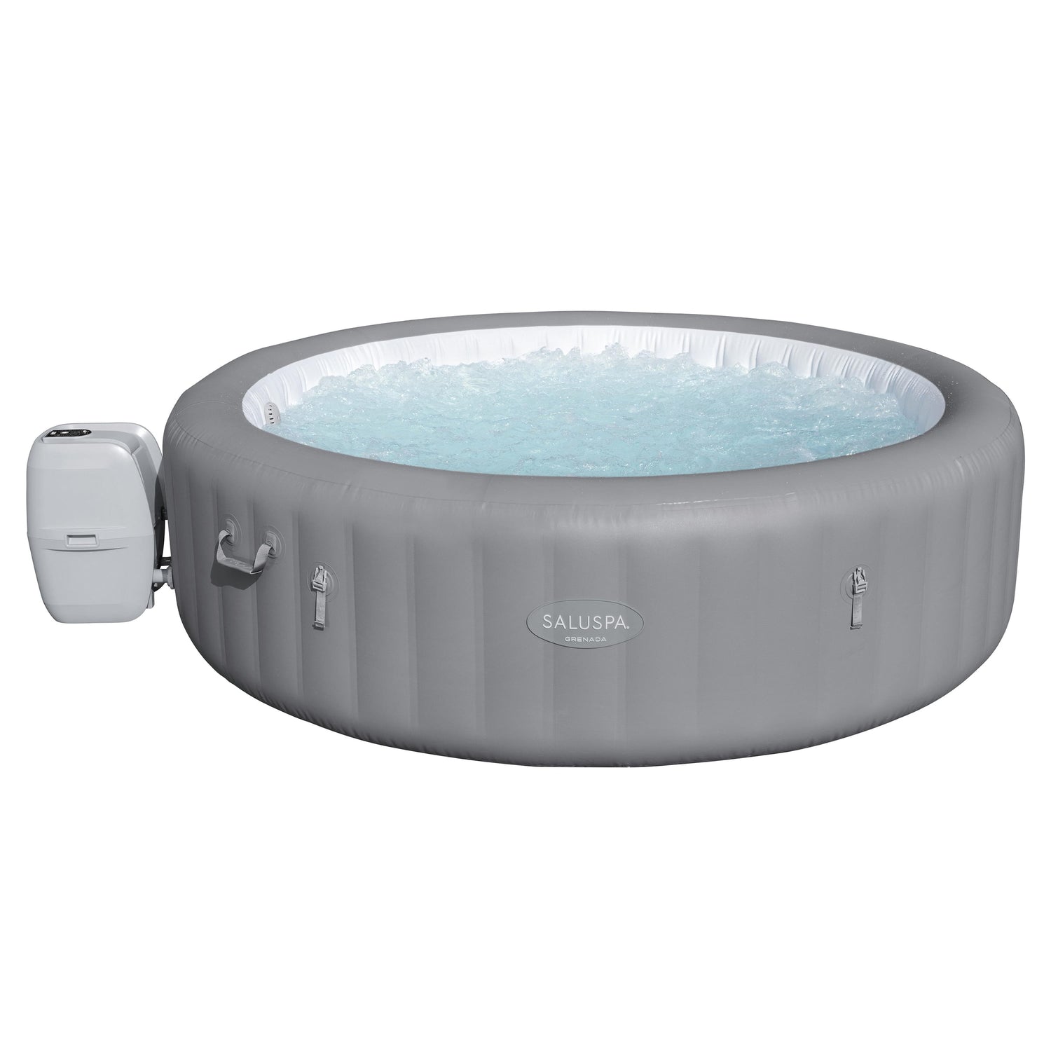 Grenada Airjet Inflatable Circle Hot Tub Spa 6-8 Person with Pump #P09146